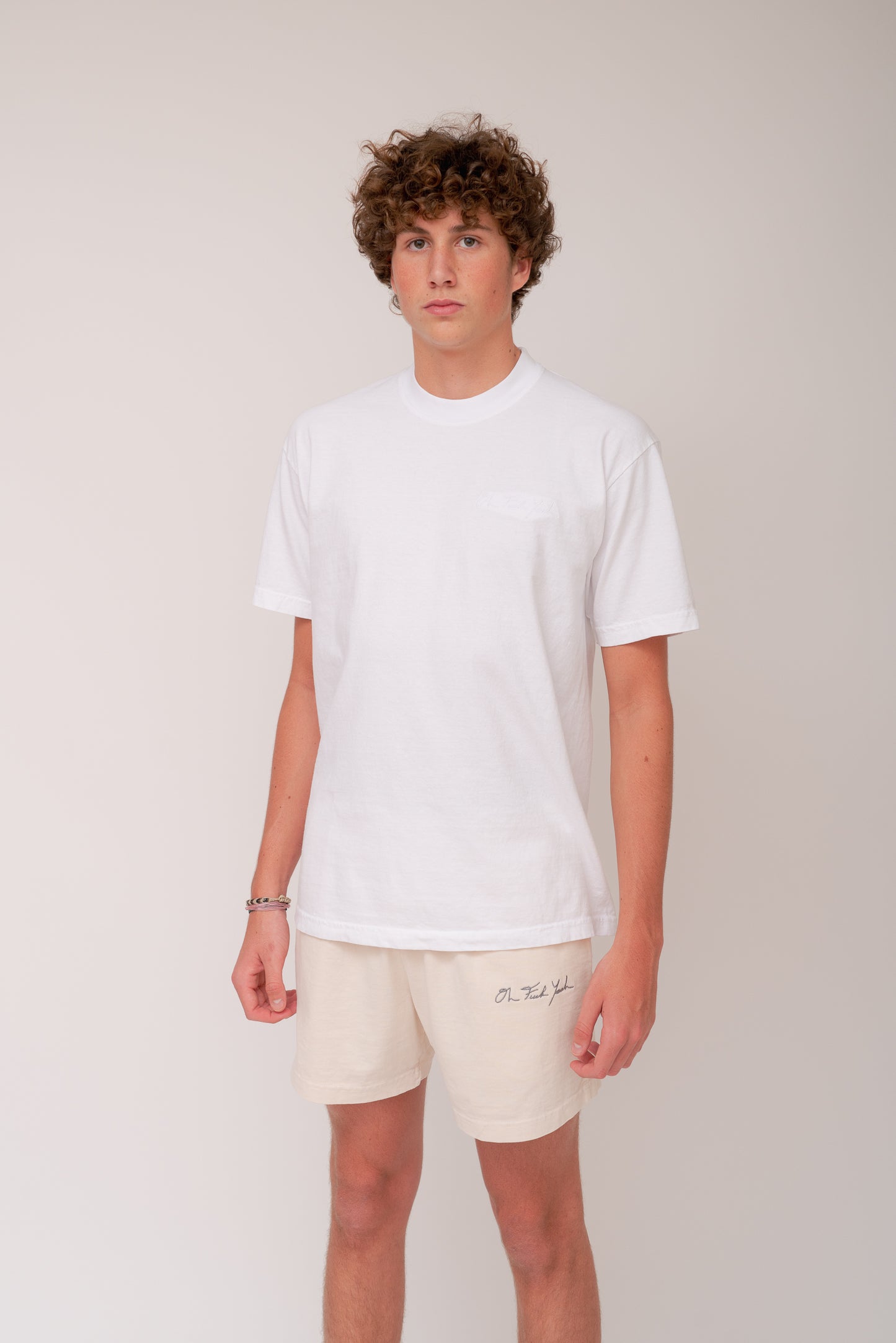 Classic Signature Tee - White Tonal