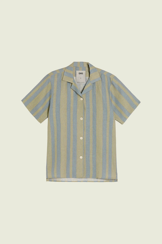 MIST STRATA CUBA LINEN SHIRT