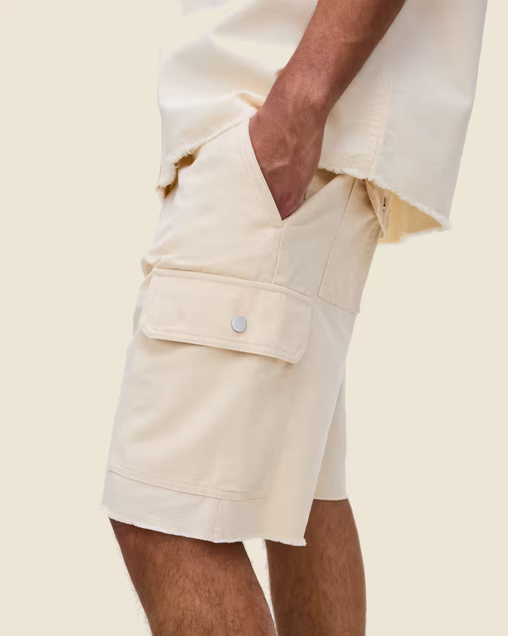 Ecru Mitty Canvas Short