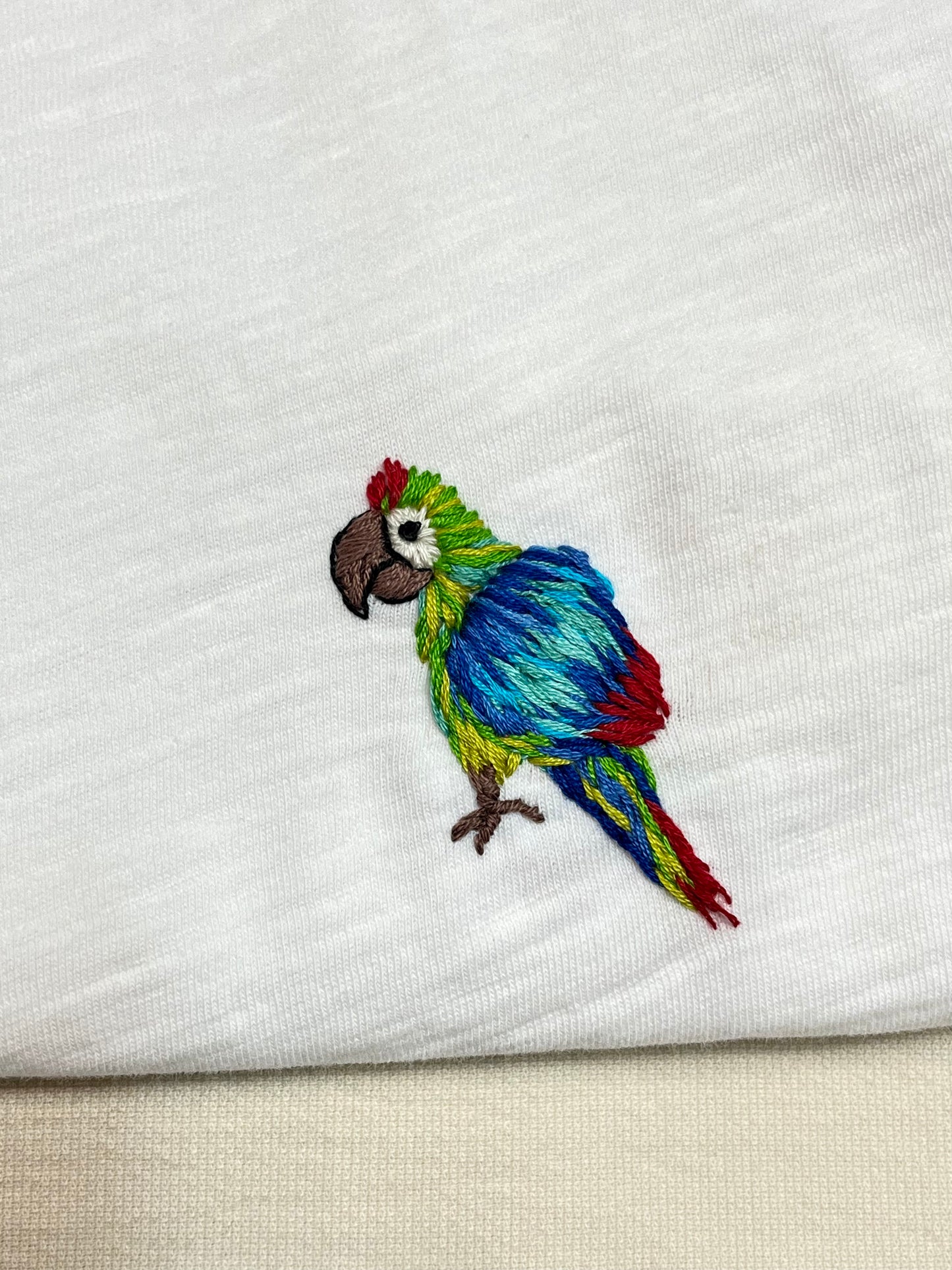 Journey Tee - Military Macaw White