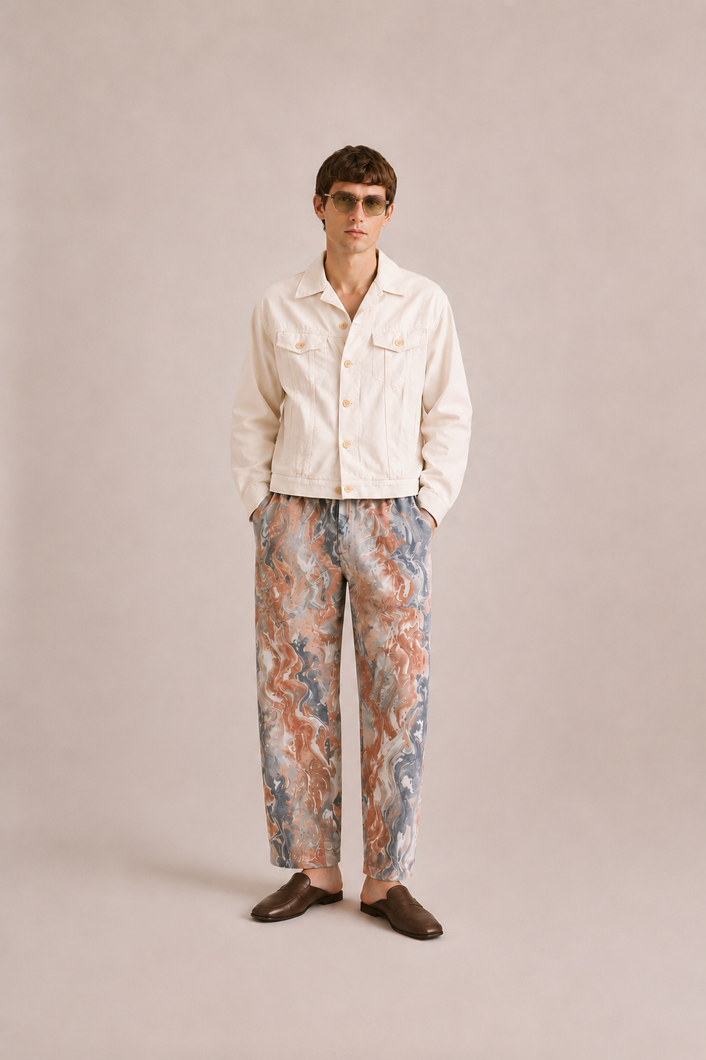 Heavy Cotton Twill Pant - Grove Marble