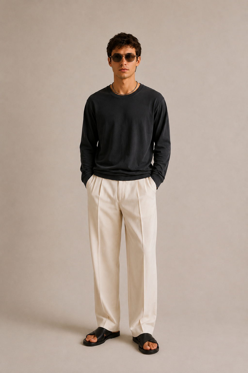 Luxe Supima L/S - Black Hole