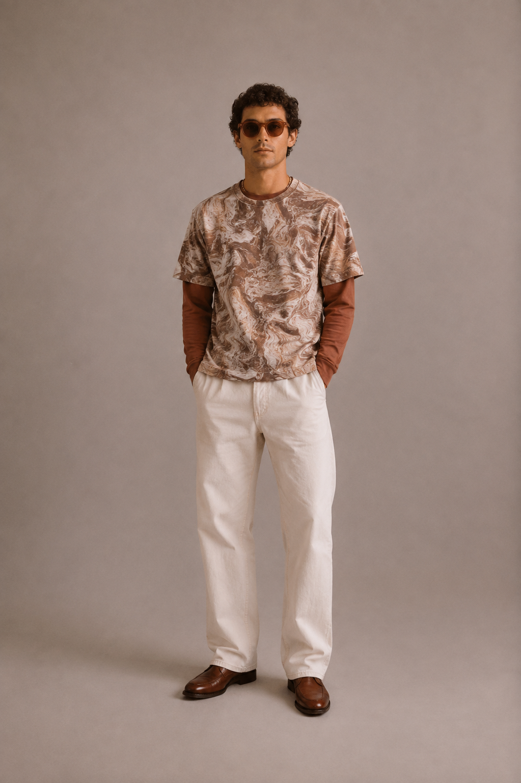 Essential Tee - Tortoise Marble