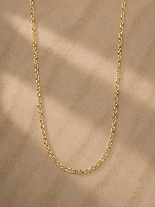 18" XS Rolo Necklace - Yellow Gold