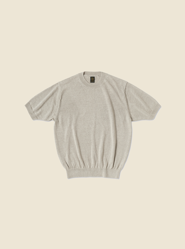 Crew Neck Short Sleeve - Natural