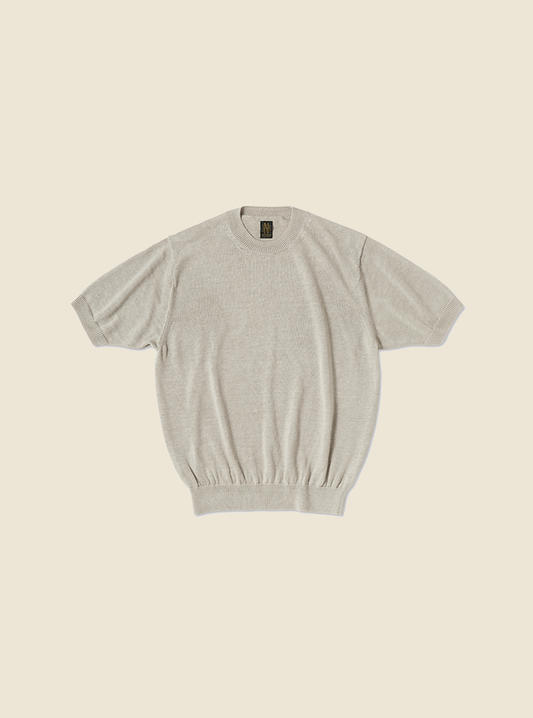 Crew Neck Short Sleeve - Natural