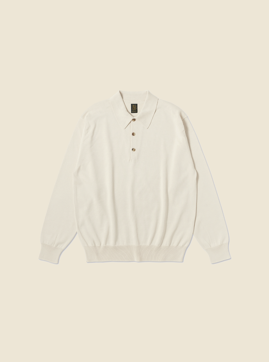 Caribbean Sea Island Cotton Polo - Ivory