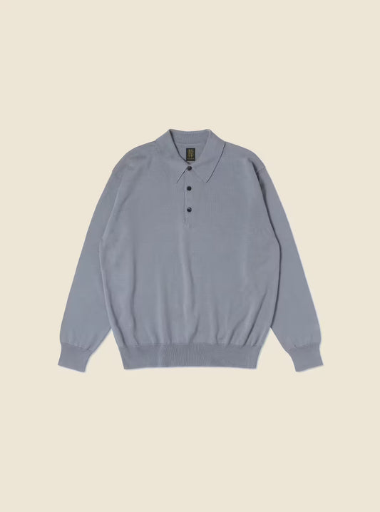 Caribbean Sea Island Cotton Polo - Sky