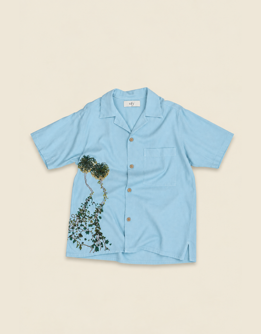 Crinkle S/S - Leafy Palm III