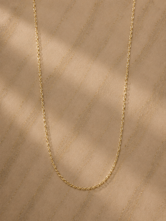 20" Mini Tiffany Necklace - Yellow Gold