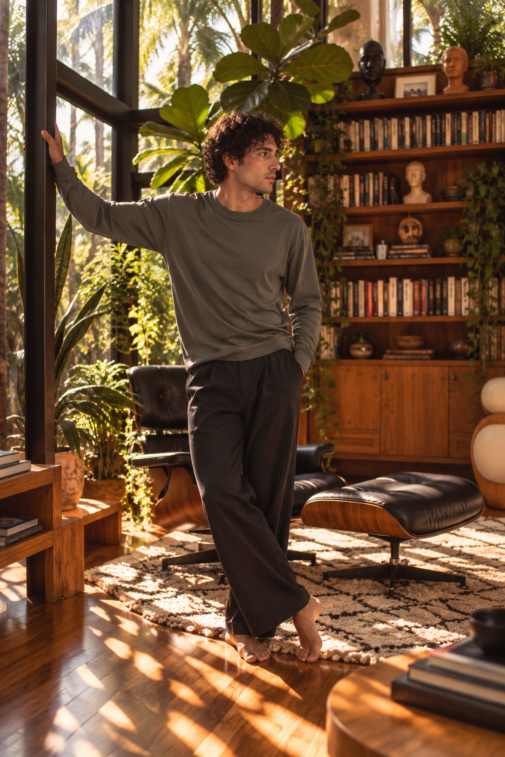 Luxe Supima L/S - Velvet Palm
