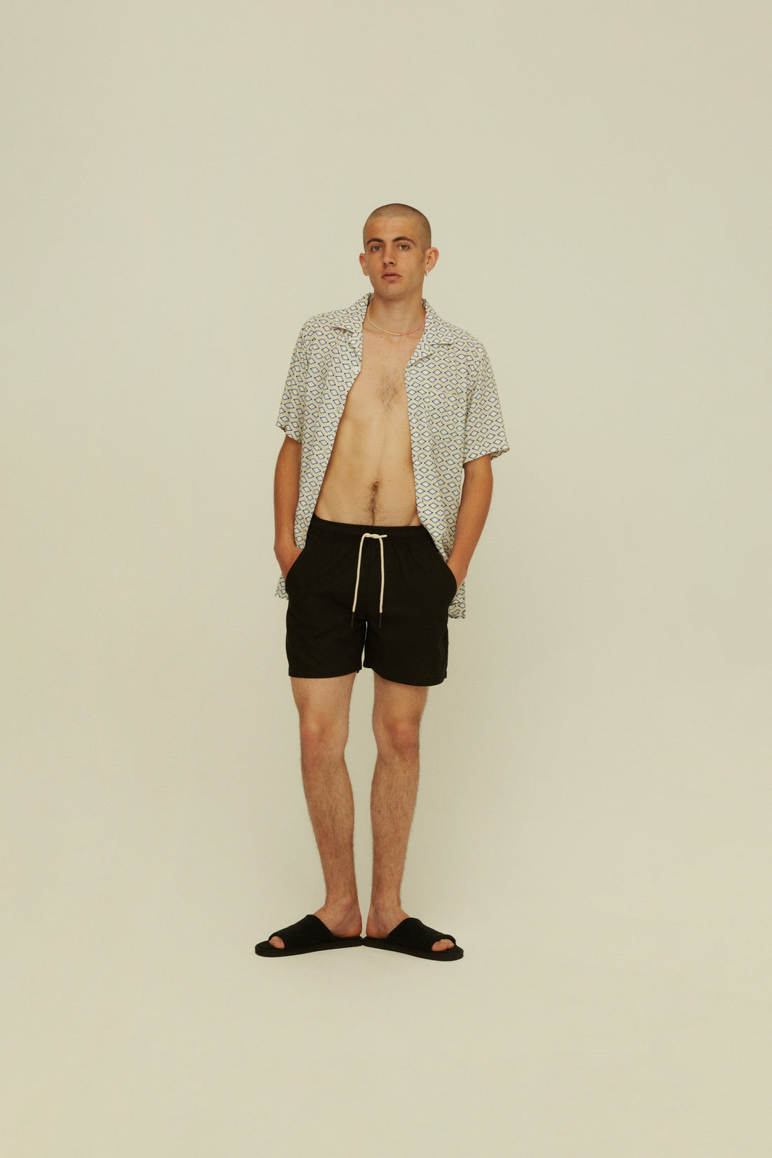 Black Linen Short