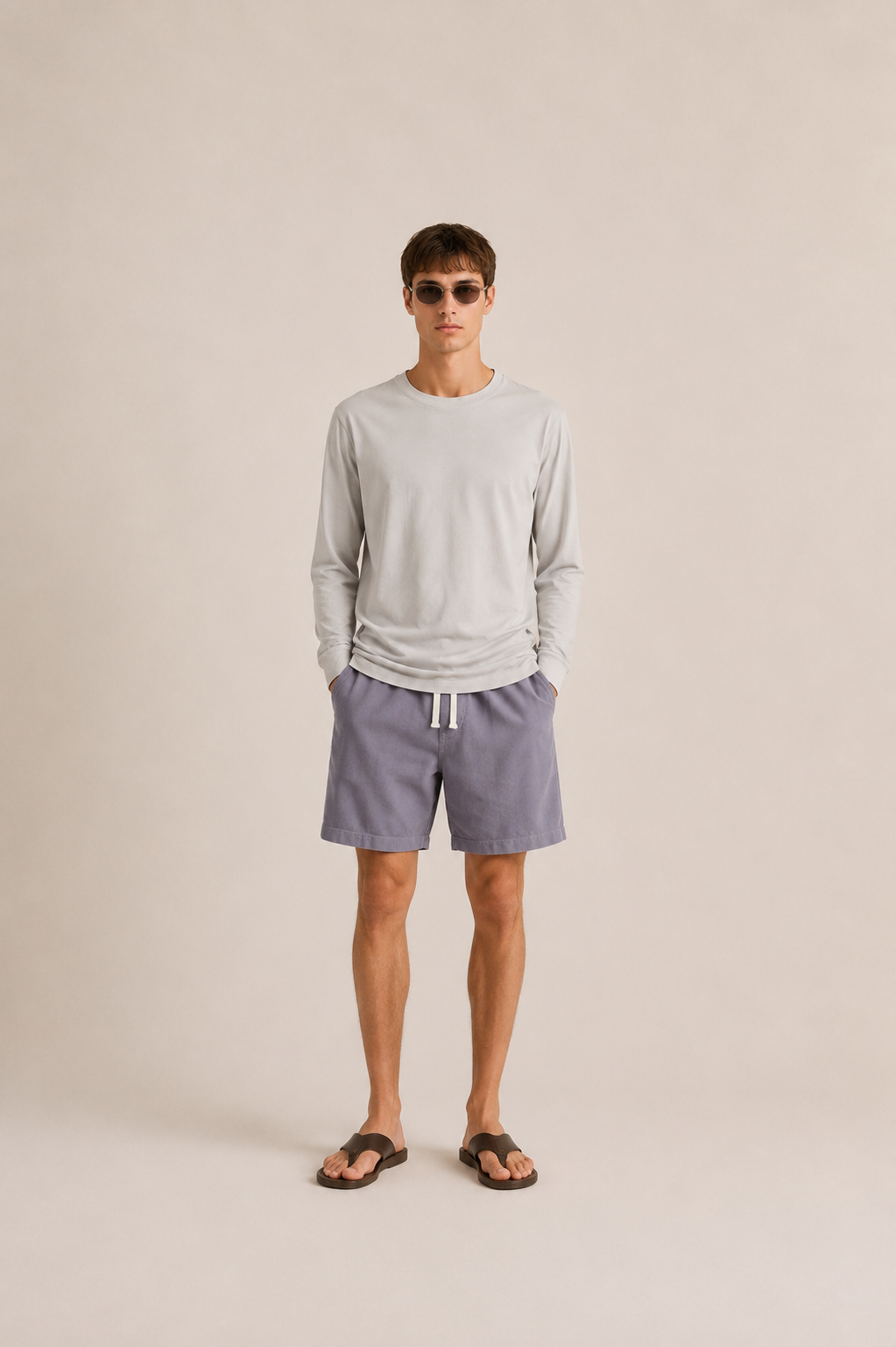 Luxe Supima L/S - Silver Spring