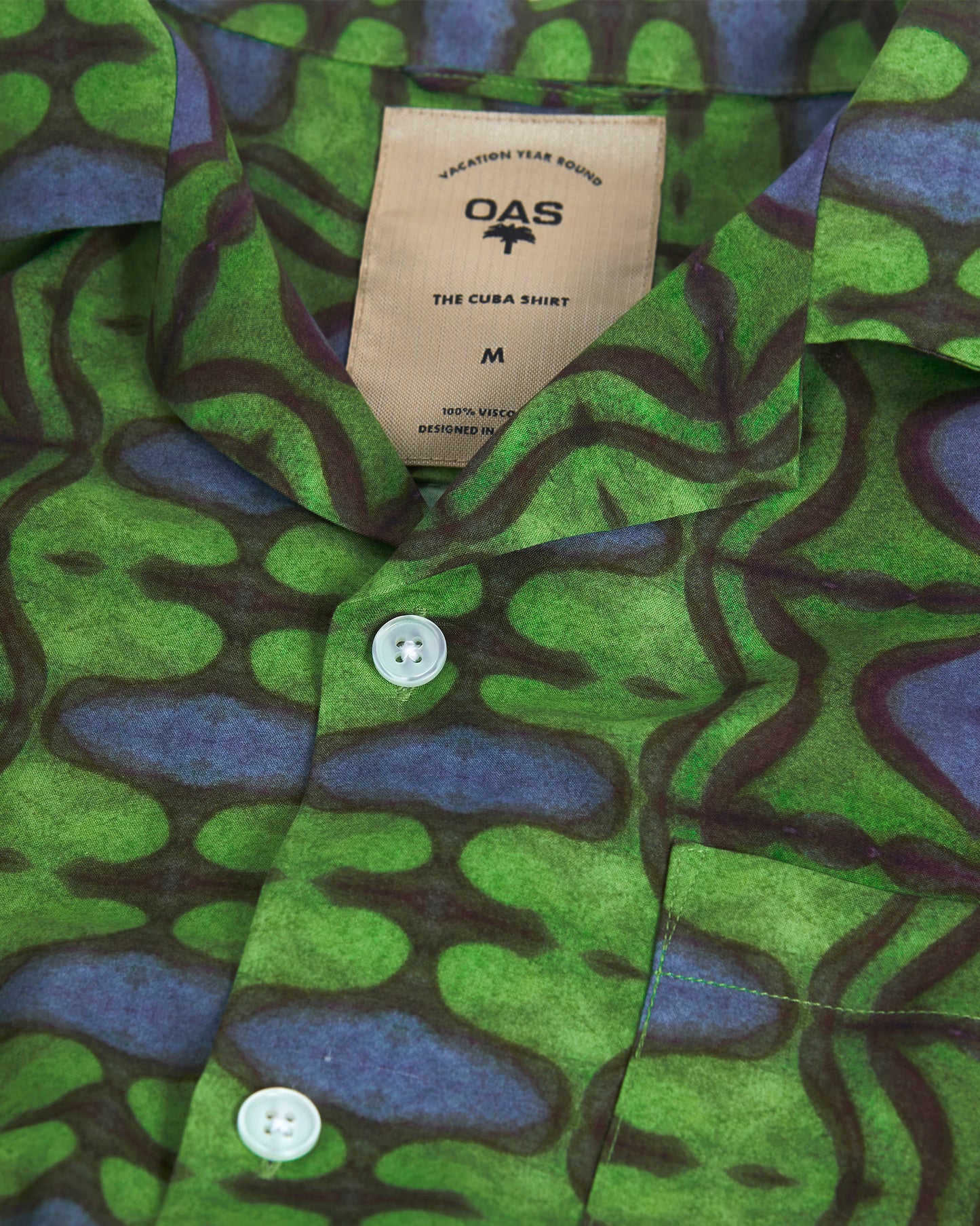 Emerald Blues Viscose Shirt