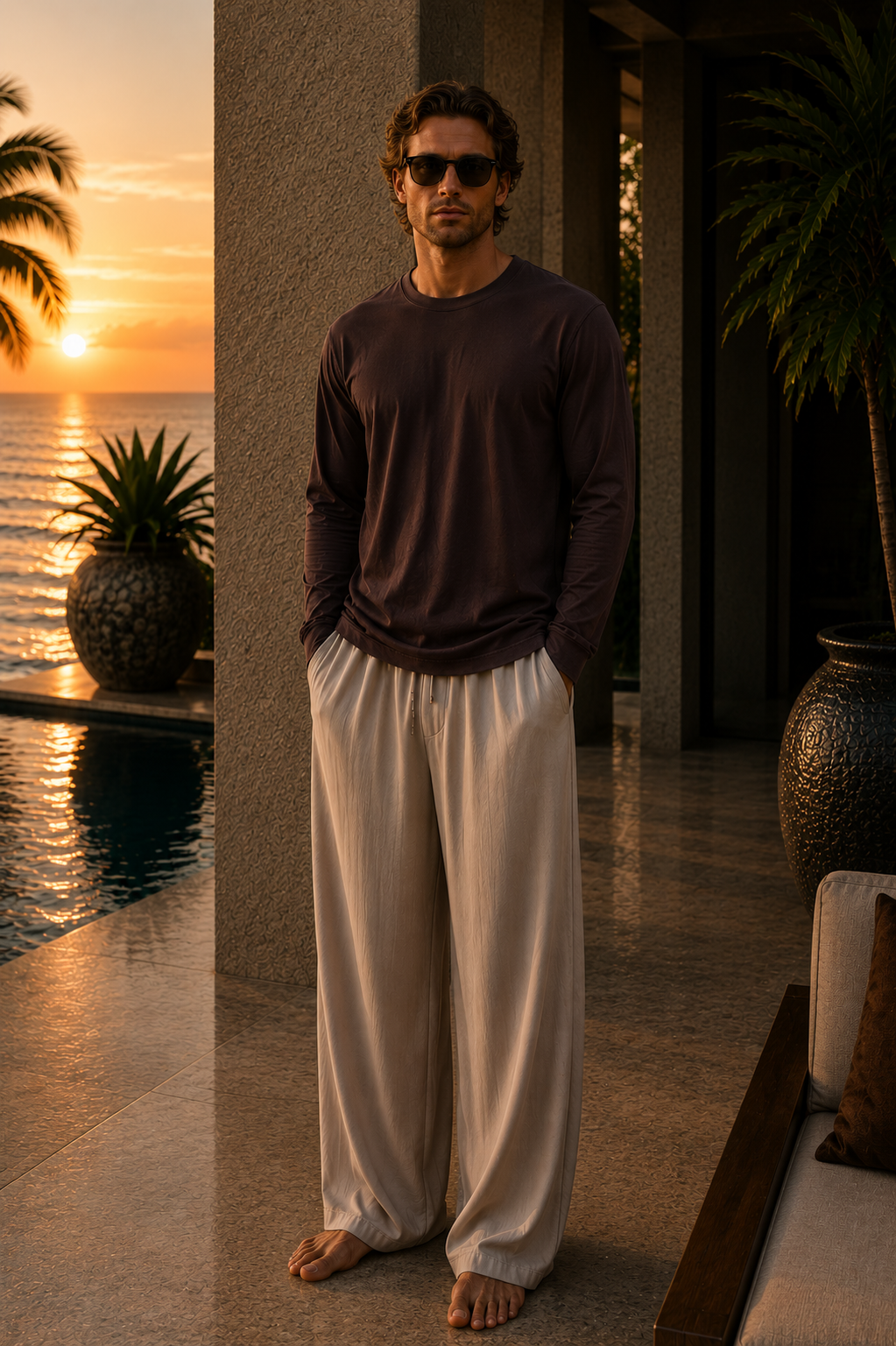 Luxe Supima L/S - Holy Wood