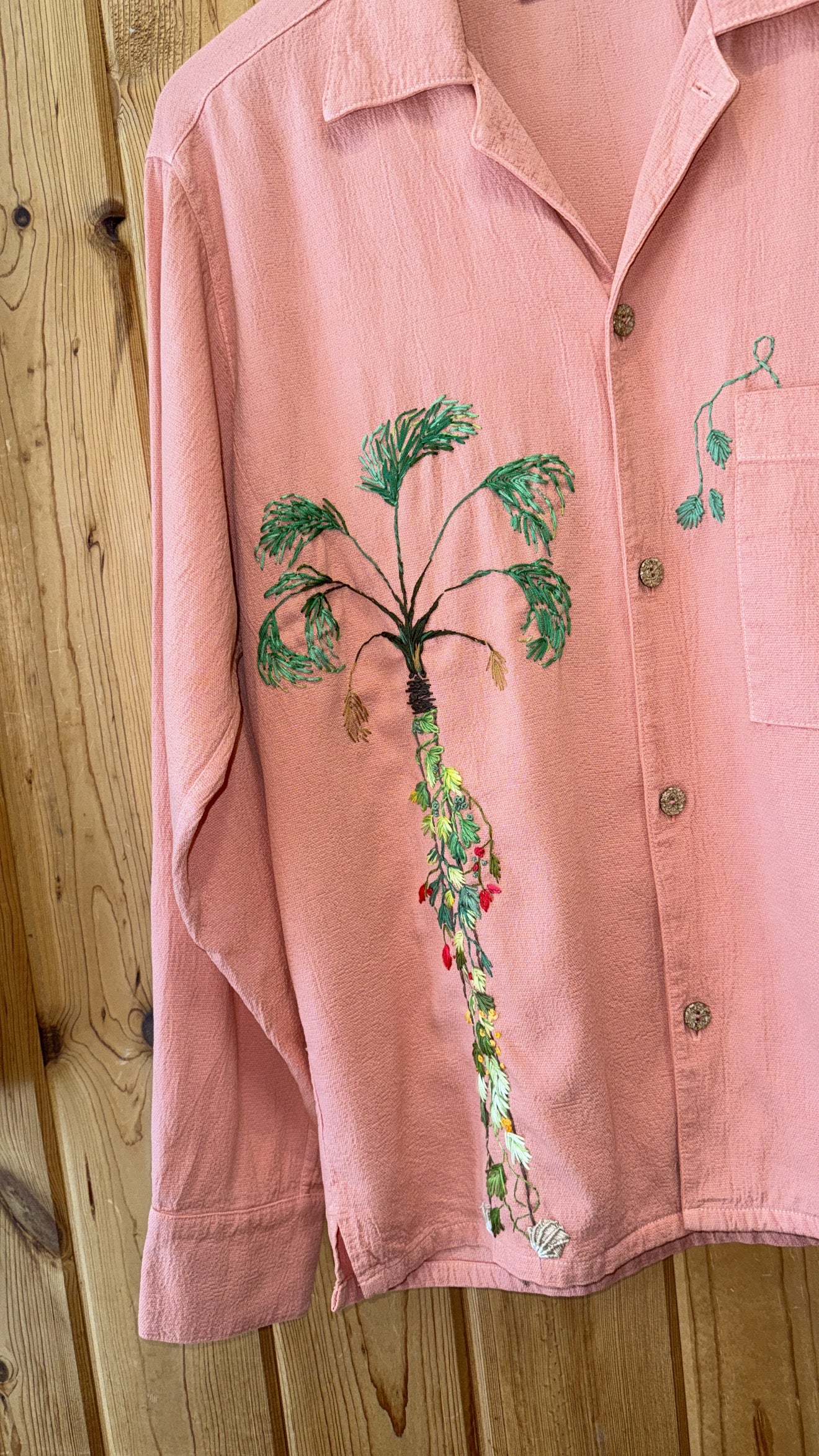 Crinkle L/S - Leafy Palm III