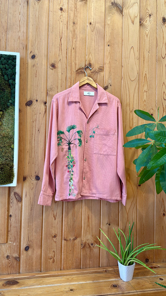 Crinkle L/S - Leafy Palm III