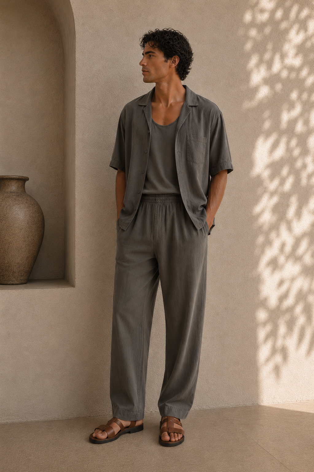 Light Cotton Twill Pant - Velvet Palm