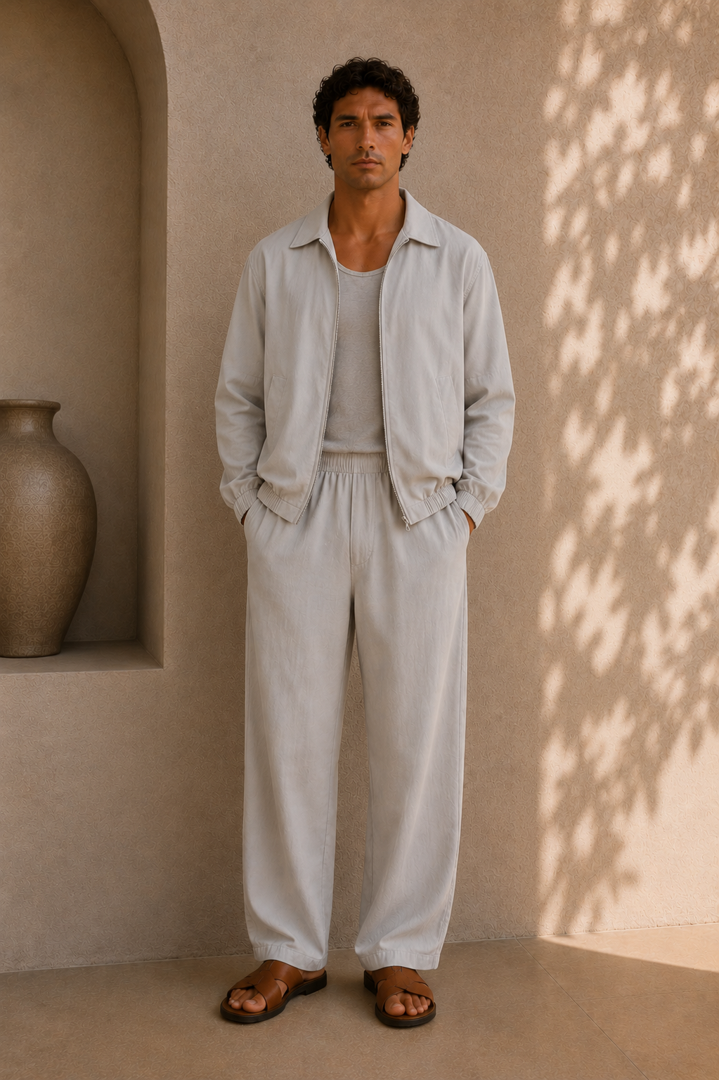 Lightweight Cotton Jacket - Silver Spring