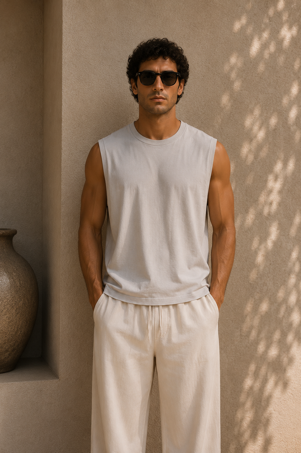 Luxe Ribbed Tank - Inscrutable