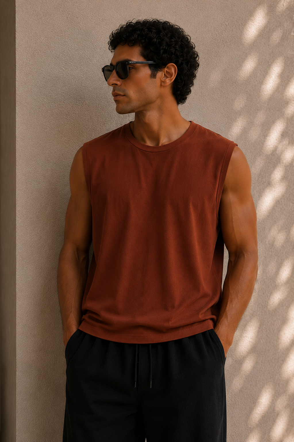 Luxe Ribbed Tank - Tortoise Shell