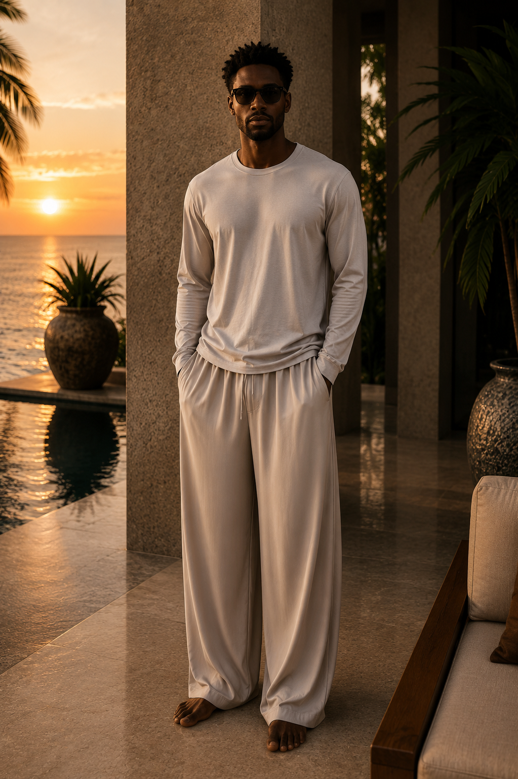 Luxe Supima L/S - Inscrutable