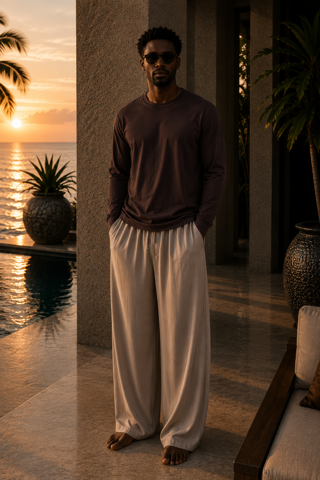 Luxe Supima L/S - Holy Wood