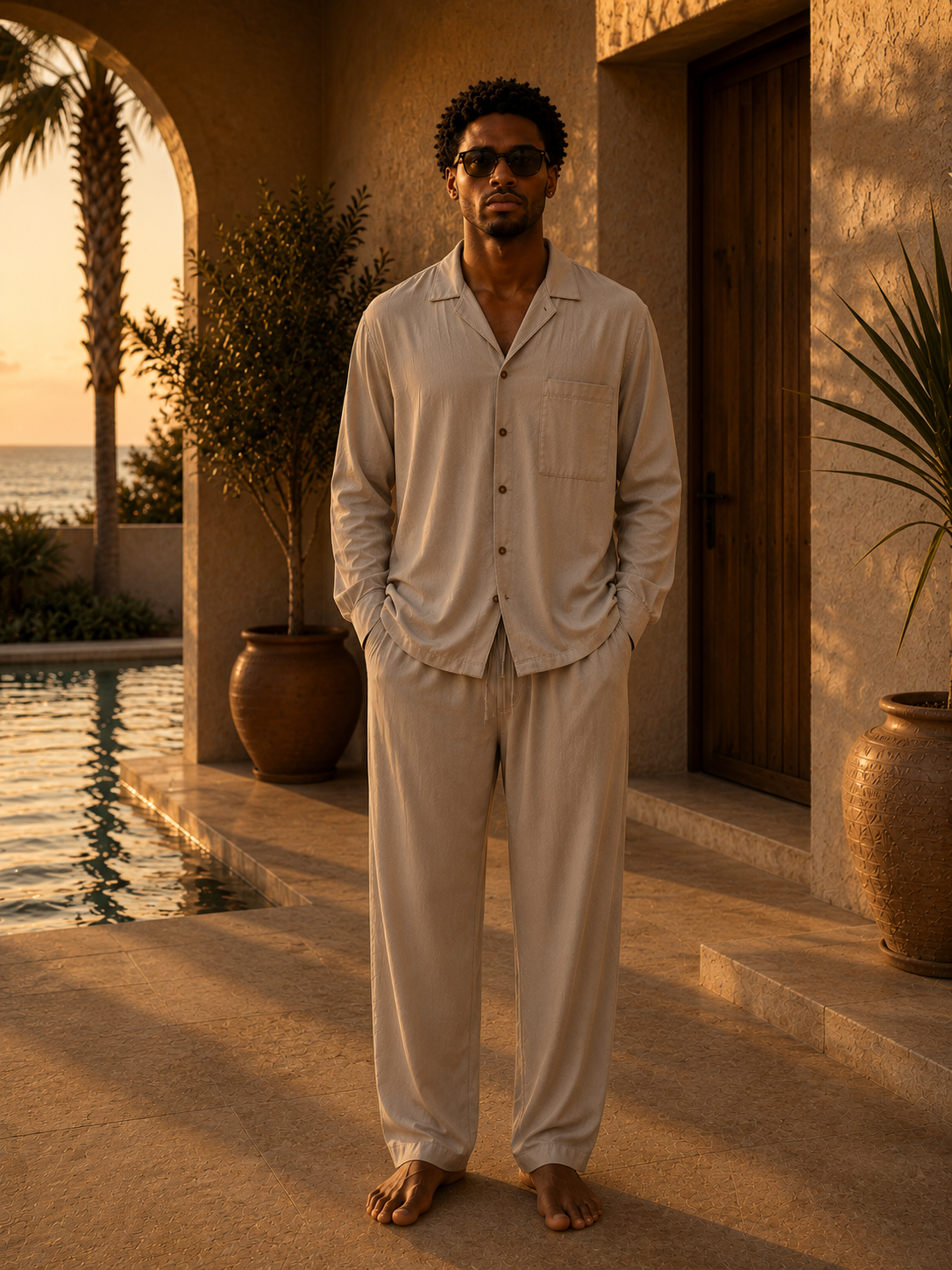Horizon Light Tencel Pant - Inscrutable