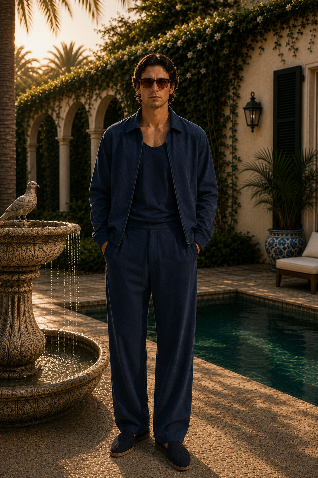 Lightweight Cotton Jacket - Midnight Navy