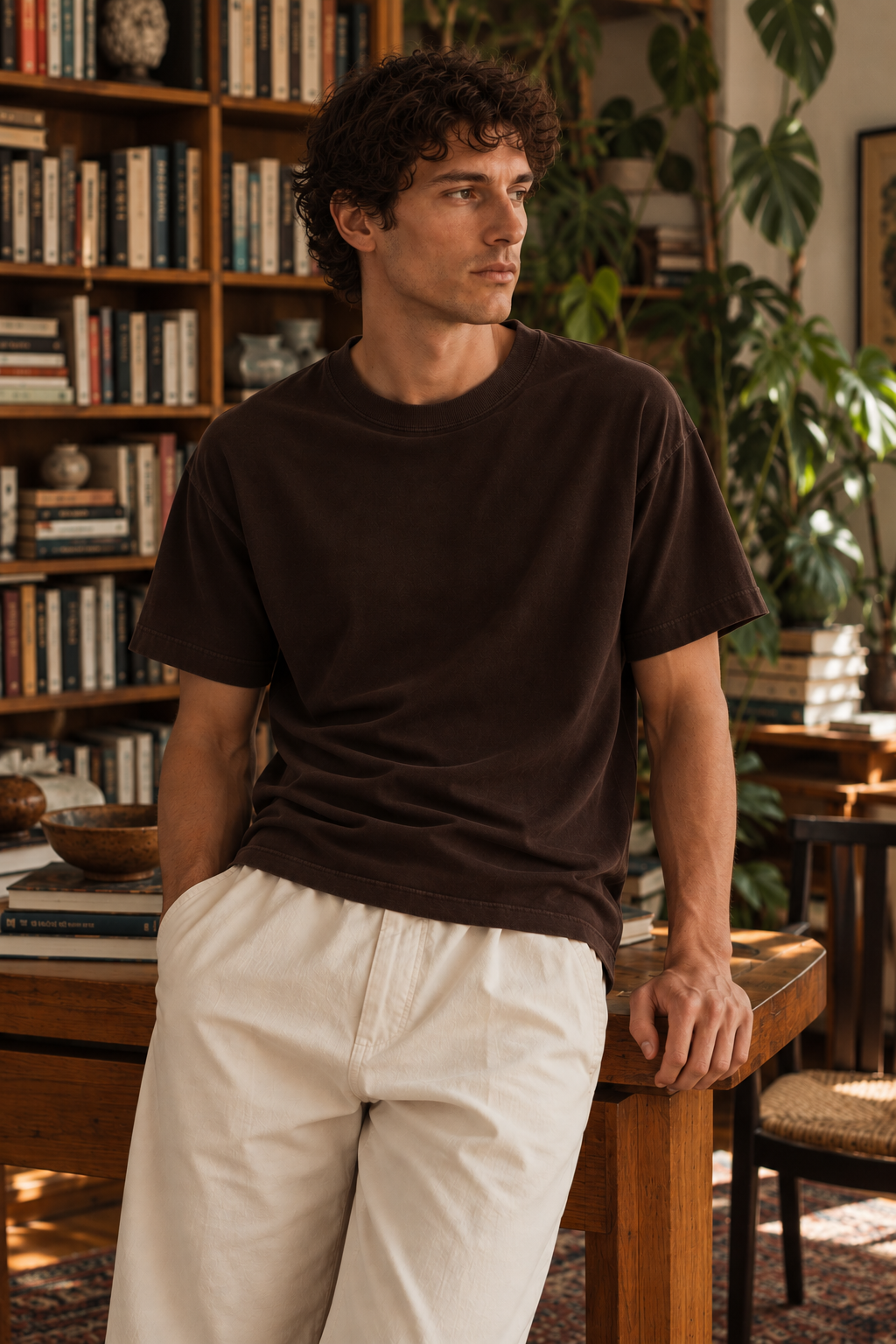 Luxe Supima Tee - Holy Wood