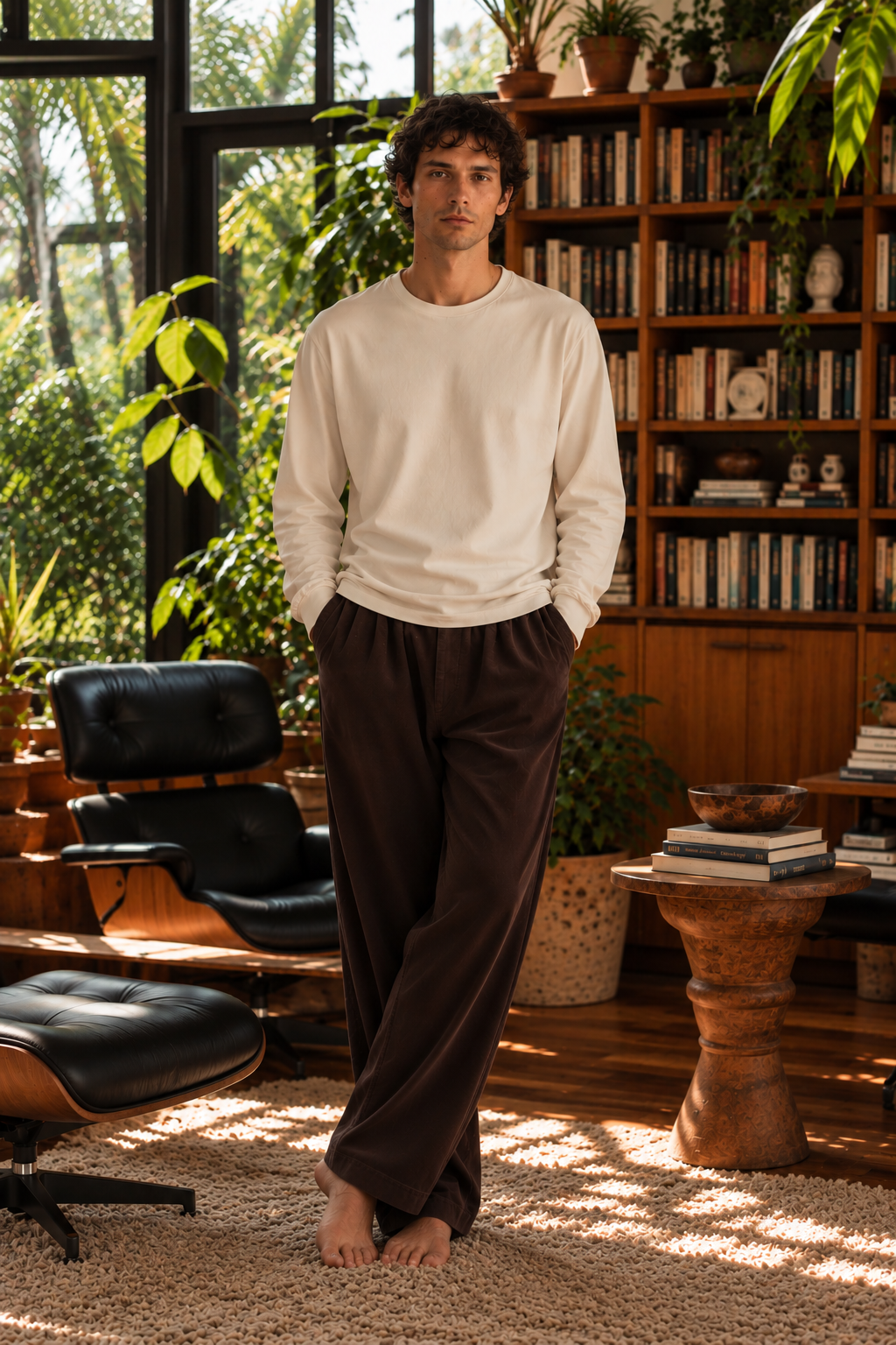 Luxe Supima L/S - Sea Pearl