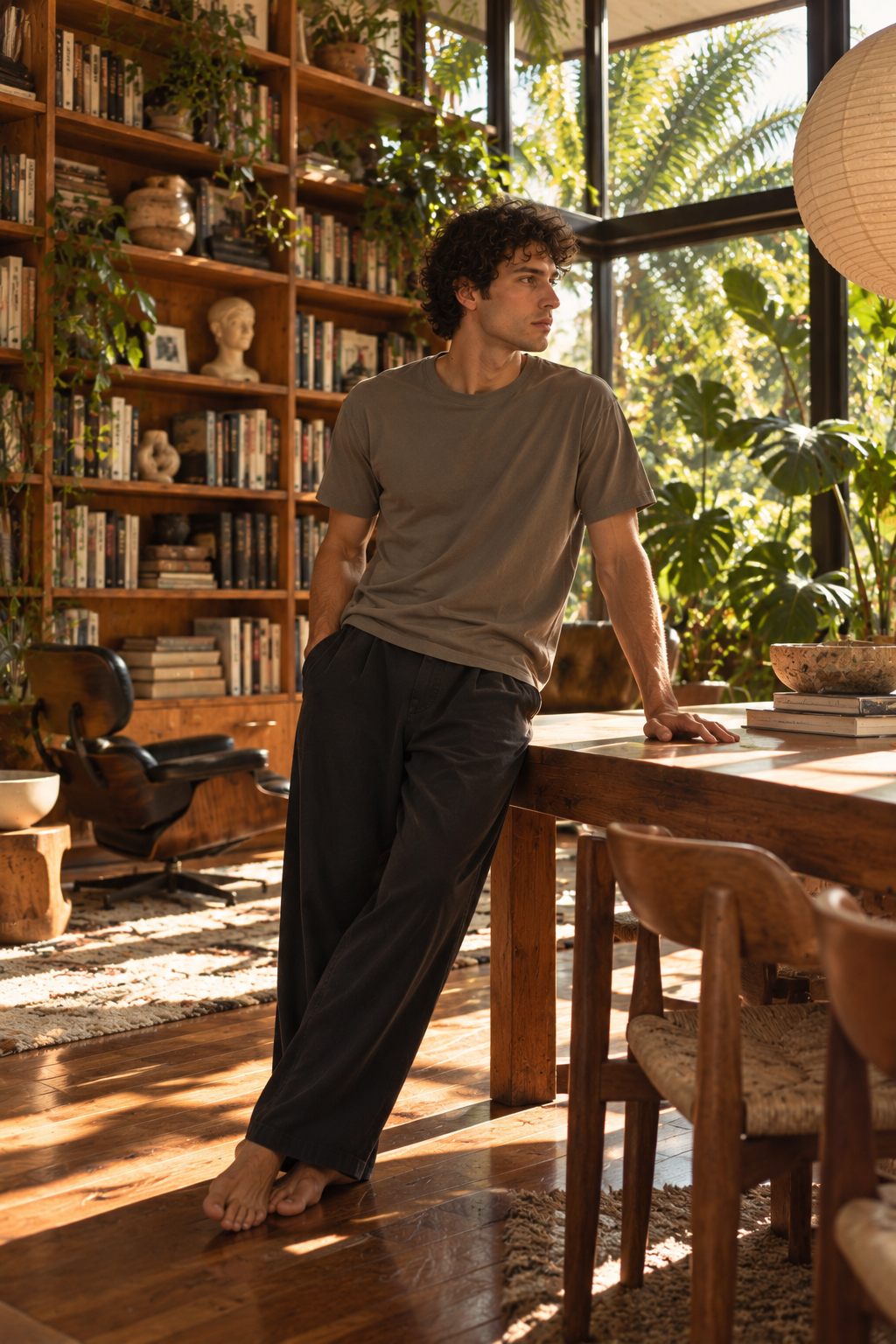 Luxe Supima Tee - Velvet Palm