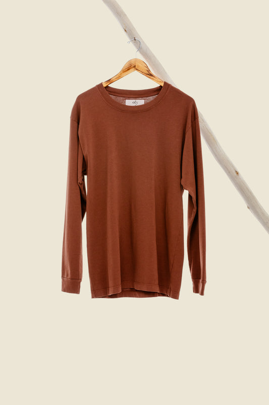 Luxe Supima L/S - Tortoise Shell