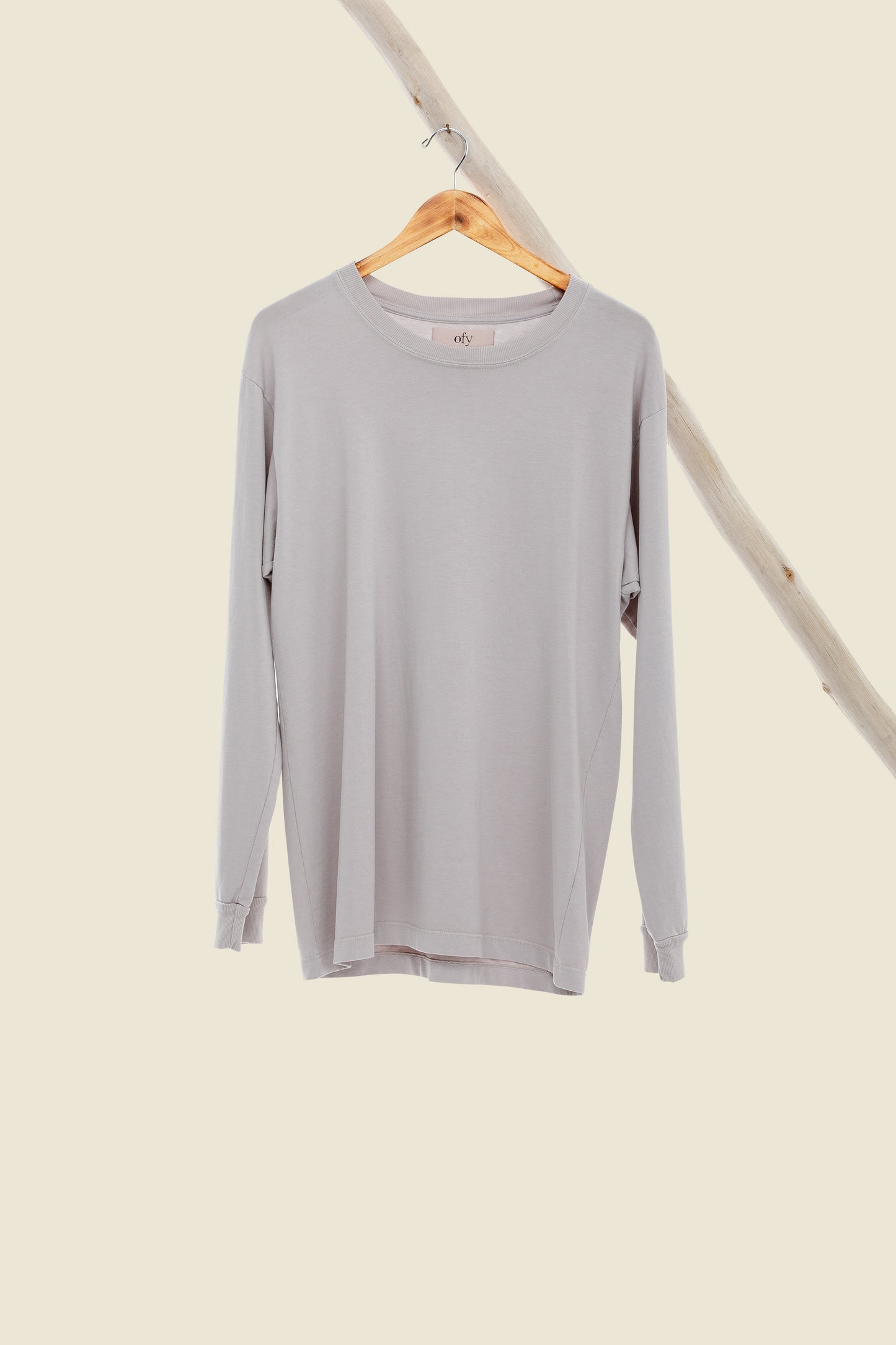 Luxe Supima L/S - Silver Spring