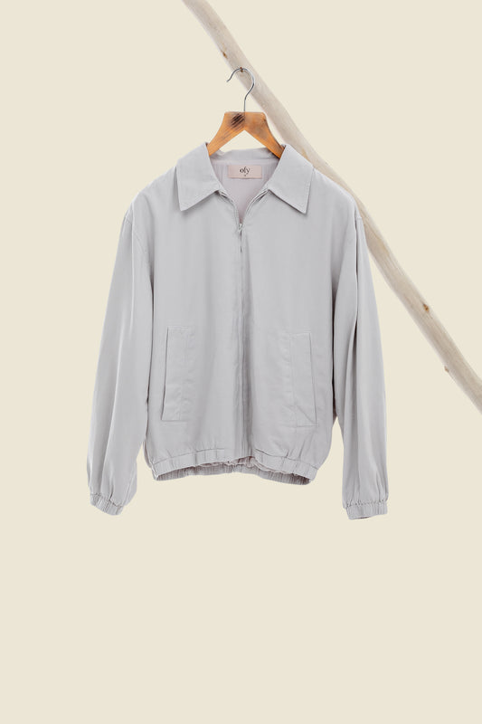 Cotton Twill Jacket - Silver Spring