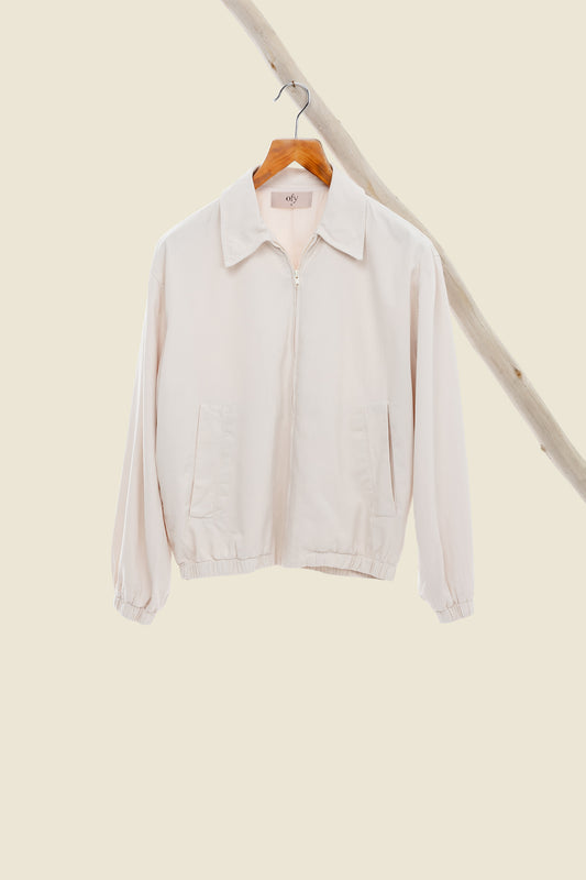 Cotton Twill Jacket - Sea Pearl