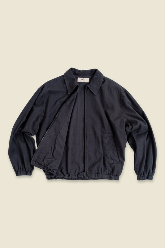 Cotton Twill Jacket - Black Hole