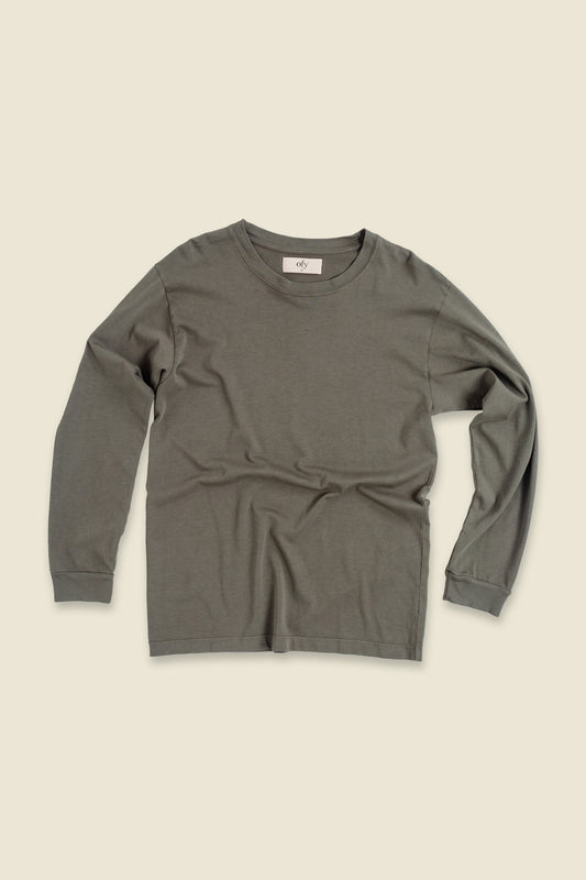 Luxe Supima L/S - Sunkissed Palm