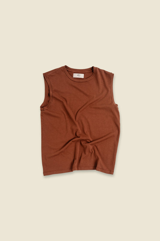 Luxe Supima Tank - Tortoise Shell