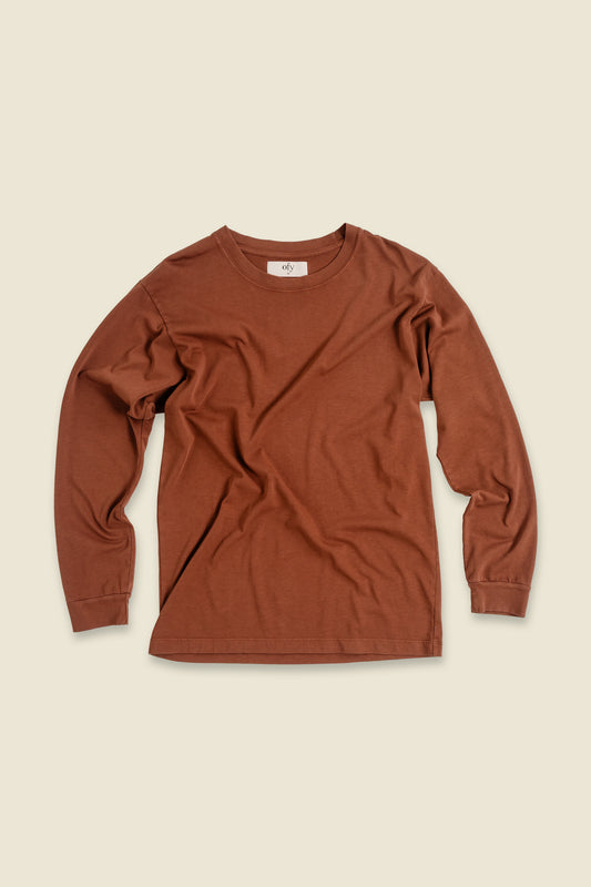 Luxe Supima L/S - Tortoise Shell