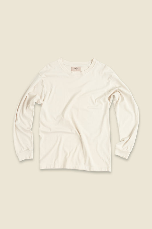 Luxe Supima L/S - Sea Salt