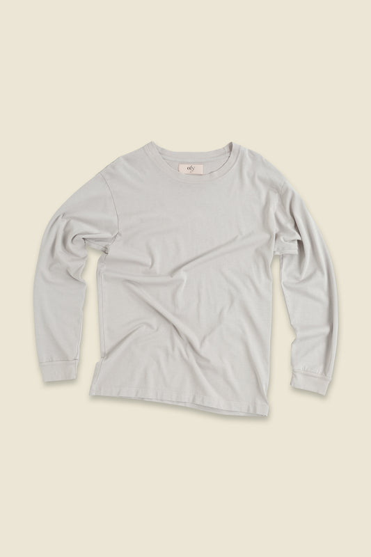 Luxe Supima L/S - Silver Spring