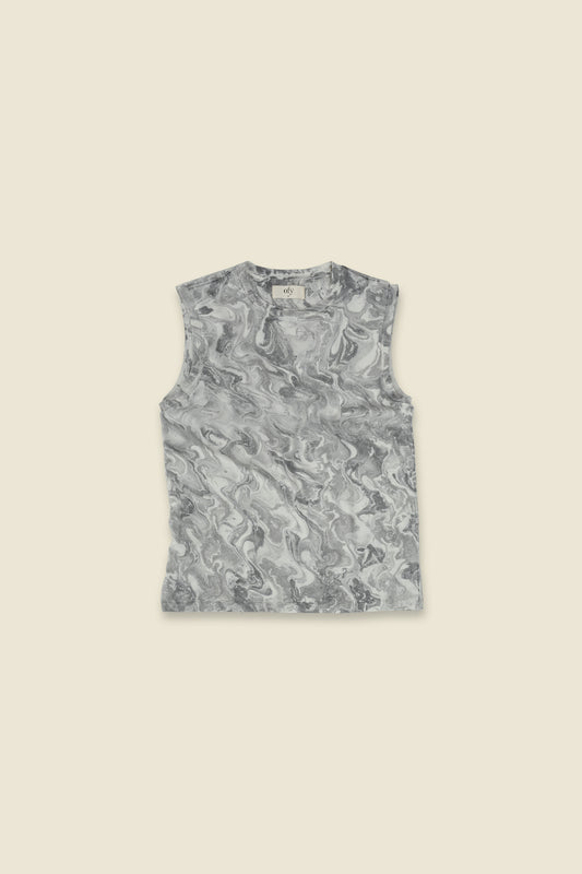 Luxe Supima Tank - Classic Marble