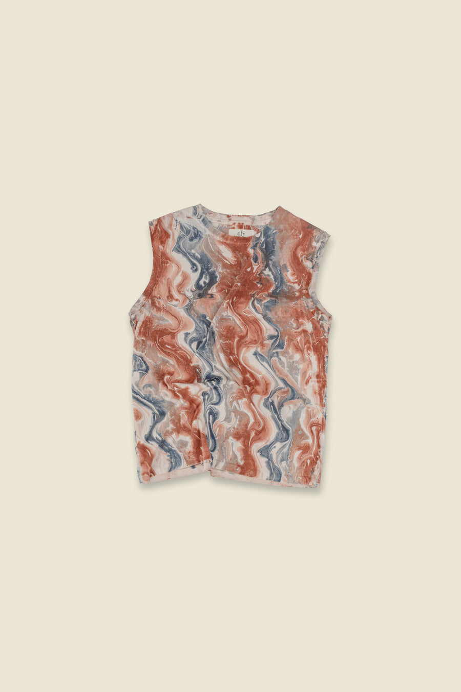 Luxe Ribbed Tank - Grove Marble