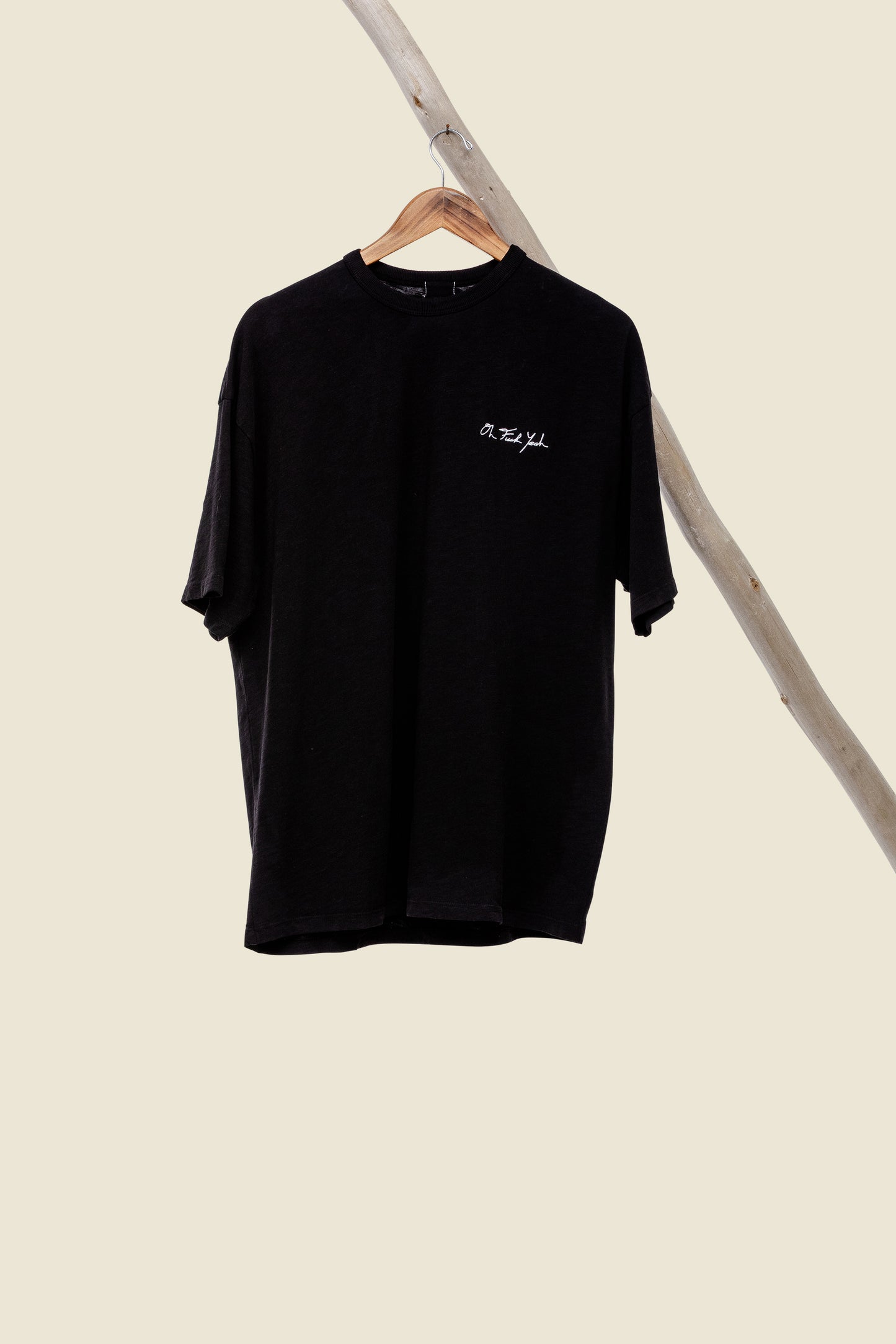 Signature Slub Tee- Black