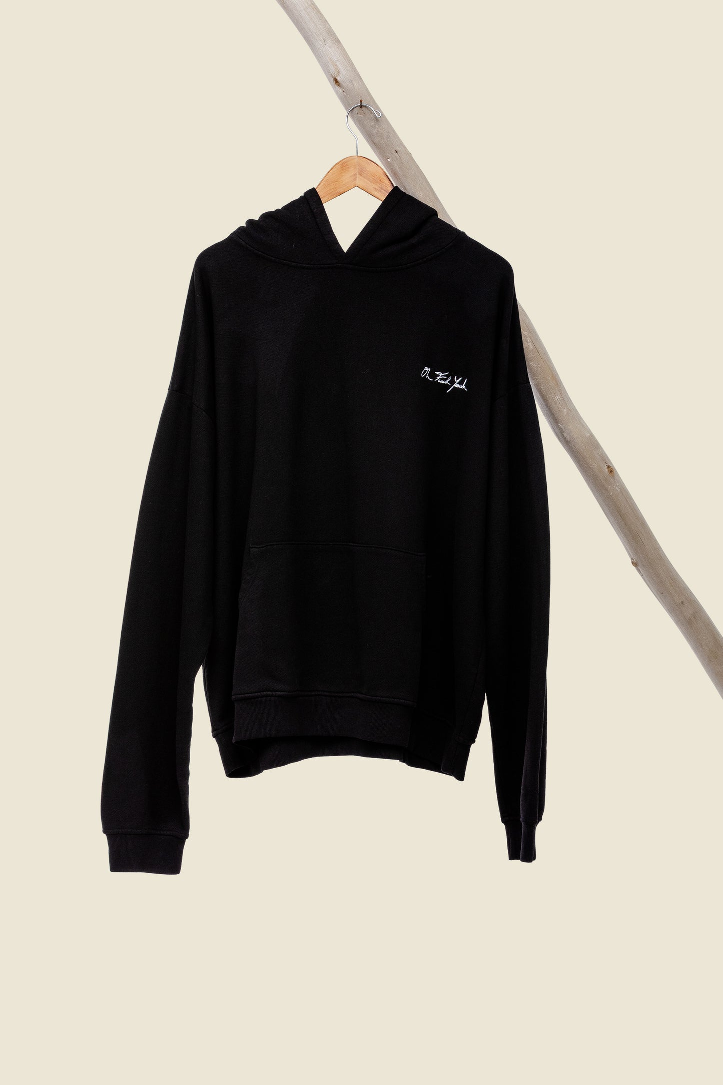 Deluxe Terry Signature Hoodie - Black