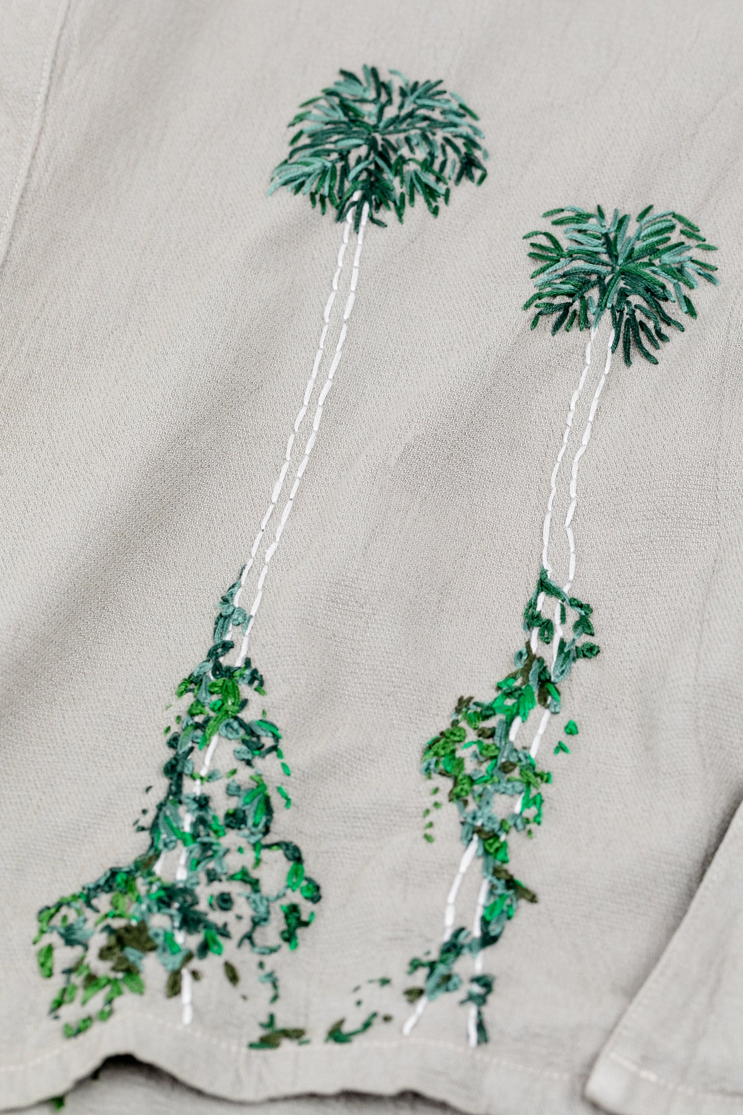 Crinkle S/S - Leafy Palm