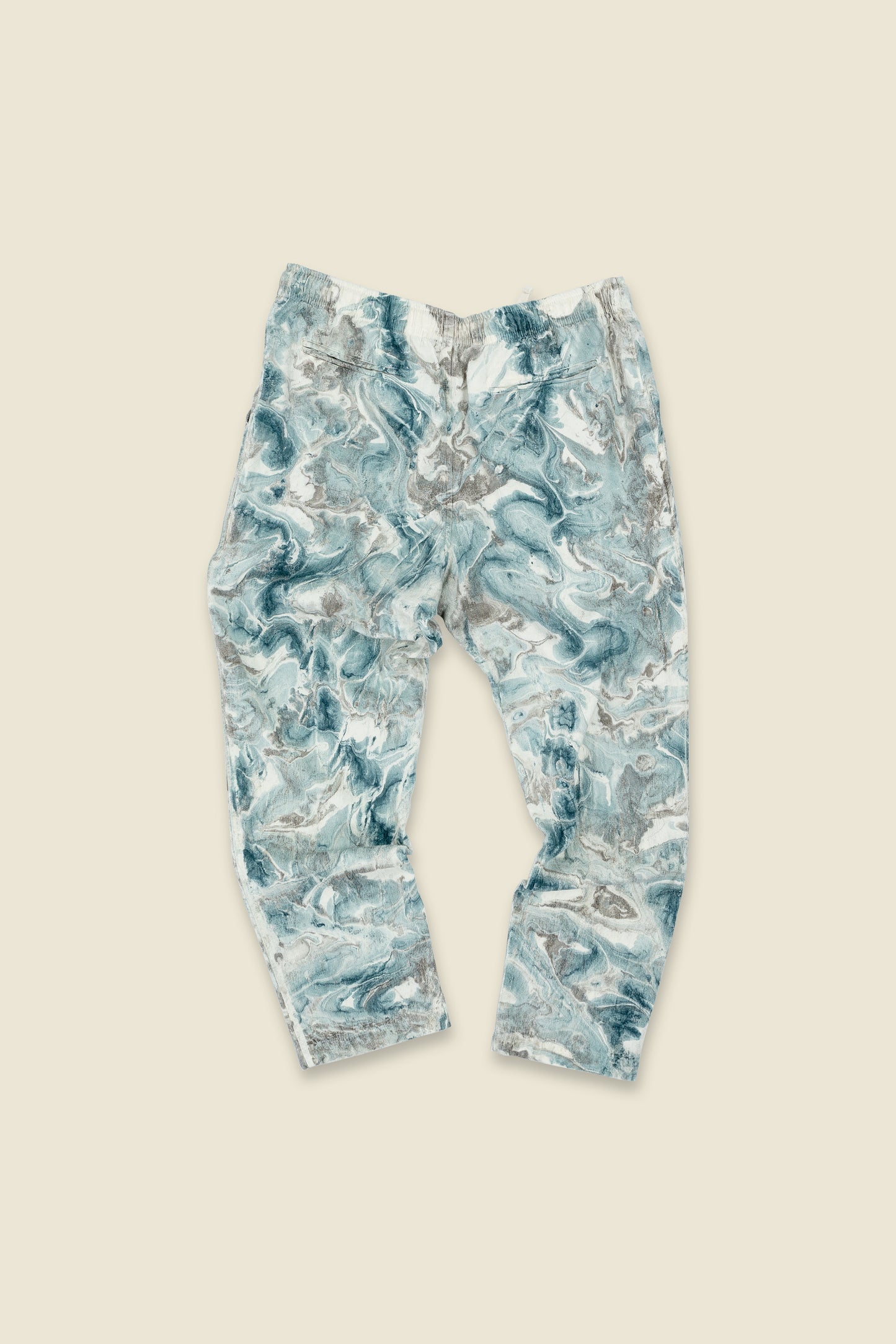 Horizon Crinkle Pant - Mangrove Marble