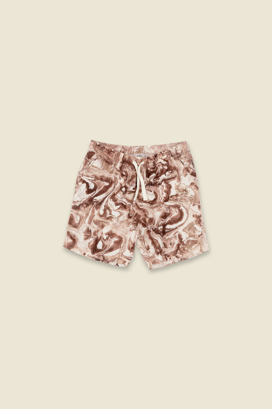 Horizon Crinkle Short - Tortoise Marble
