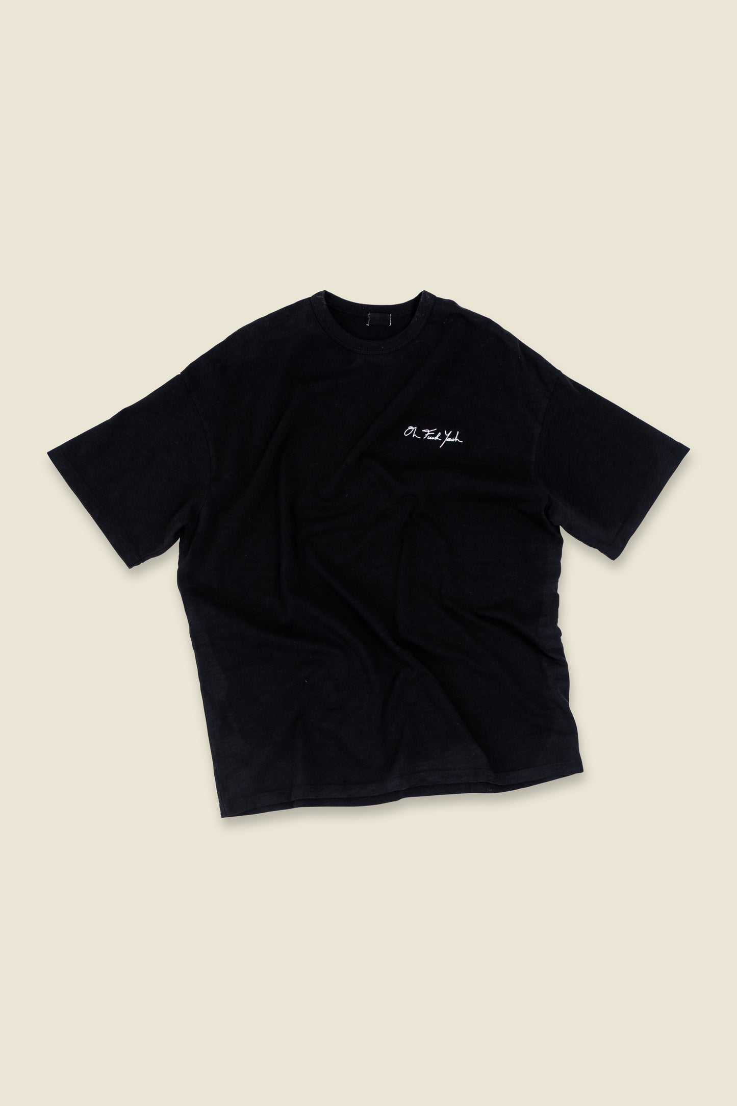 Signature Slub Tee- Black
